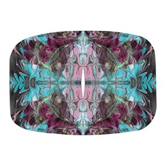 Marbling Symmetry Mini Square Pill Box by kaleidomarblingart