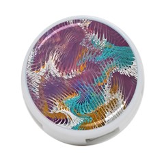 Painted Feathers 4-port Usb Hub (two Sides) by kaleidomarblingart