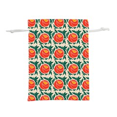 Rose Ornament Lightweight Drawstring Pouch (s) by SychEva