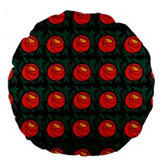 Rose Ornament Large 18  Premium Round Cushions by SychEva