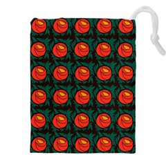 Rose Ornament Drawstring Pouch (4xl) by SychEva