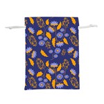Folk floral art pattern. Flowers abstract surface design. Seamless pattern Lightweight Drawstring Pouch (S) Back