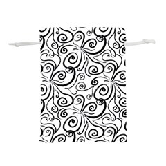 Squiggles Lightweight Drawstring Pouch (l) by SychEva
