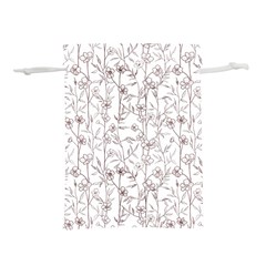 Pencil Flowers Lightweight Drawstring Pouch (l) by SychEva