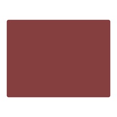 Brandy Brown Double Sided Flano Blanket (mini)  by FabChoice