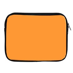 Deep Saffron Orange Apple Ipad 2/3/4 Zipper Cases by FabChoice