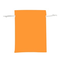 Deep Saffron Orange Lightweight Drawstring Pouch (l) by FabChoice