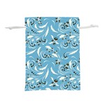 Folk flowers art pattern Floral abstract surface design  Seamless pattern Lightweight Drawstring Pouch (S) Front