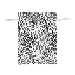 White And Black Modern Abstract Design Lightweight Drawstring Pouch (s) by dflcprintsclothing