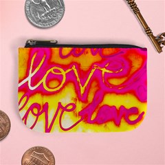 Pop Art Love Graffiti Mini Coin Purse by essentialimage365