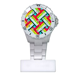 Pop Art Mosaic Plastic Nurses Watch by essentialimage365