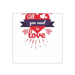 All You Need Is Love Satin Bandana Scarf by DinzDas