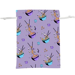 Japanese Ramen Sushi Noodles Rice Bowl Food Pattern  Lightweight Drawstring Pouch (xl) by DinzDas