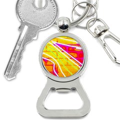 Pop Art Neon Wall Bottle Opener Key Chain by essentialimage365