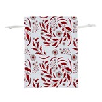 Folk flowers art pattern Floral abstract surface design  Seamless pattern Lightweight Drawstring Pouch (L) Back