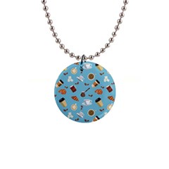 Coffee Time 1  Button Necklace by SychEva