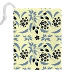 Folk flowers art pattern Floral  surface design  Seamless pattern Drawstring Pouch (4XL) Back