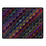 Dark Multicolored Mosaic Pattern Double Sided Fleece Blanket (Small)  45 x34  Blanket Back