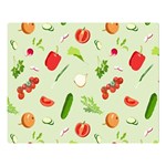 Seamless Pattern With Vegetables  Delicious Vegetables Double Sided Flano Blanket (Large)  Blanket Back