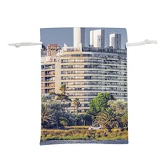 Urban Coastal Scene, Montevideo Uruguay Lightweight Drawstring Pouch (s) by dflcprintsclothing