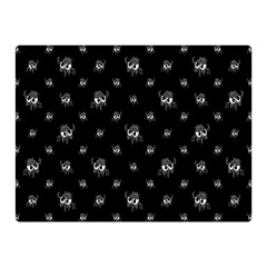 Black And White Funny Monster Print Pattern Double Sided Flano Blanket (mini)  by dflcprintsclothing