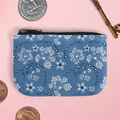 Folk Flowers Art Pattern  Mini Coin Purse by Eskimos