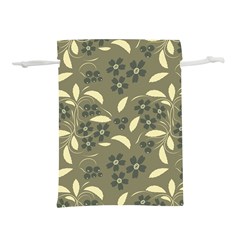 Folk Flowers Art Pattern  Lightweight Drawstring Pouch (s) by Eskimos