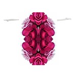 Diagonal Magenta Bouquet Lightweight Drawstring Pouch (S) Front