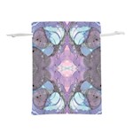 Marbled patterns Lightweight Drawstring Pouch (L) Back