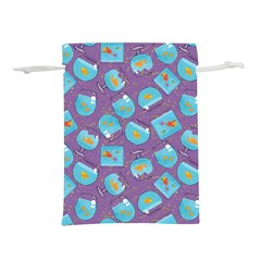 Aquarium With Fish And Sparkles Lightweight Drawstring Pouch (s) by SychEva