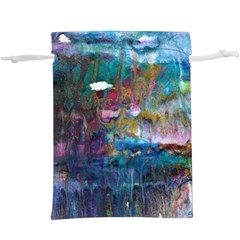 Abstract Turquoise  Lightweight Drawstring Pouch (xl) by kaleidomarblingart