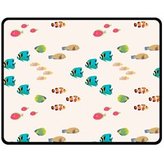 Underwater World Fleece Blanket (medium)  by SychEva