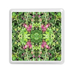 Emerald Patterns Memory Card Reader (square) by kaleidomarblingart