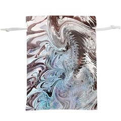 Painted Feathers  Lightweight Drawstring Pouch (xl) by kaleidomarblingart
