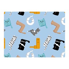 Unusual And Funny Tetris Cats Double Sided Flano Blanket (mini)  by SychEva