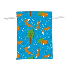 Red Fox In The Forest Lightweight Drawstring Pouch (s) by SychEva
