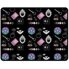 Small Witch Fleece Blanket (medium)  by NerdySparkleGoth