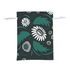 Folk Flowers Pattern Lightweight Drawstring Pouch (s) by Eskimos