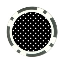 1950 Black White Dots Poker Chip Card Guard (10 Pack) by SomethingForEveryone