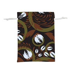 Folk Flowers Pattern Floral Surface Design Lightweight Drawstring Pouch (s) by Eskimos