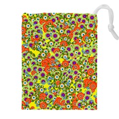 Flower Bomb 8 Drawstring Pouch (5xl) by PatternFactory