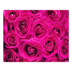 Pink-flowers-roses-background Double Sided Flano Blanket (large)  by Sapixe