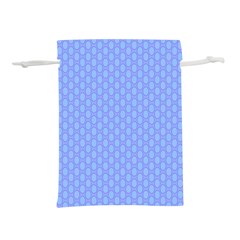 Soft Pattern Blue Lightweight Drawstring Pouch (l) by PatternFactory