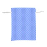 Soft Pattern Blue Lightweight Drawstring Pouch (L) Front