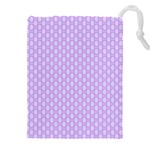 Soft Pattern Lilac Drawstring Pouch (4XL) Front