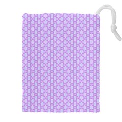 Soft Pattern Lilac Drawstring Pouch (5xl) by PatternFactory