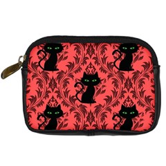 Cat Pattern Digital Camera Leather Case by NerdySparkleGoth