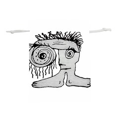 Weird Fantasy Creature Drawing Lightweight Drawstring Pouch (l) by dflcprintsclothing