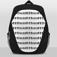 Athletic Running Graphic Silhouette Pattern Backpack Bag by dflcprintsclothing