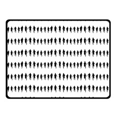 Athletic Running Graphic Silhouette Pattern Double Sided Fleece Blanket (small)  by dflcprintsclothing